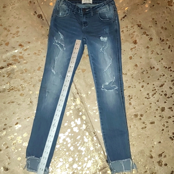 One by OneTeaspoon Freebird II Blue Skinny Distressed Jeans - Picture 1 of 8